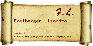 Freiberger Lizandra névjegykártya